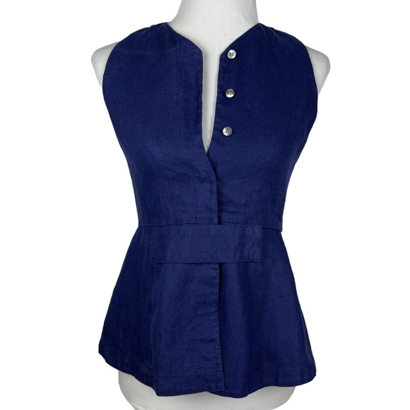 Trademark Tops - Trademark Blue Wrap Tank Top